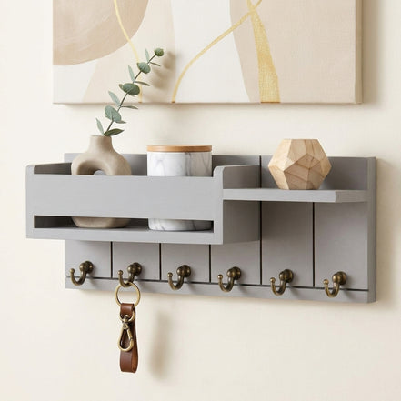Wall-Mounted Key & Mail Organizer