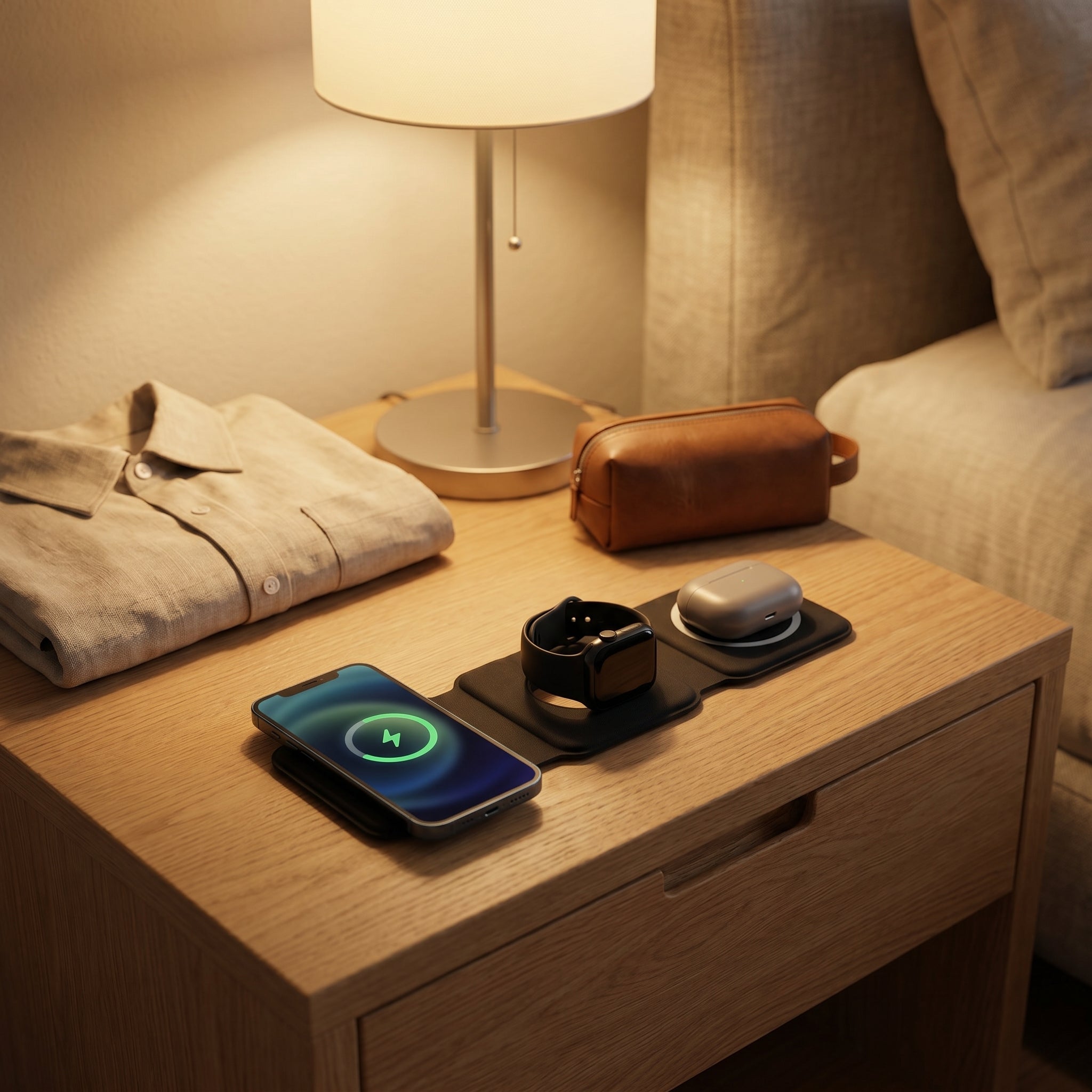 Foldable 3-in-1 Travel Charger