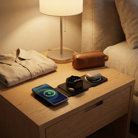 Foldable 3-in-1 Travel Charger