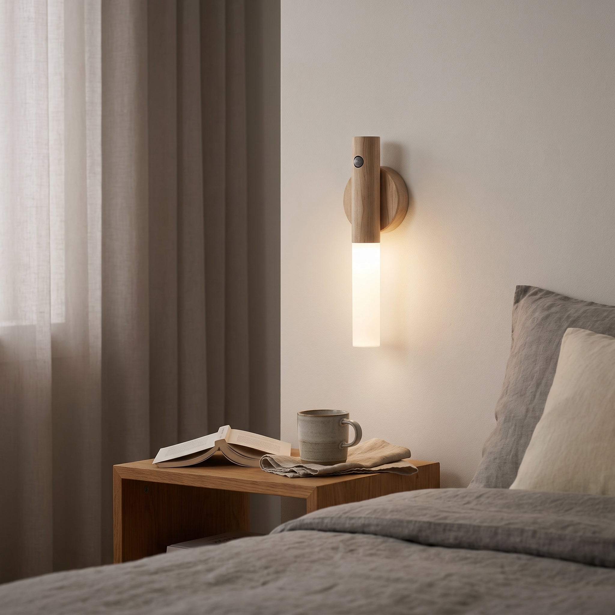 Magnetic Wood Night Light