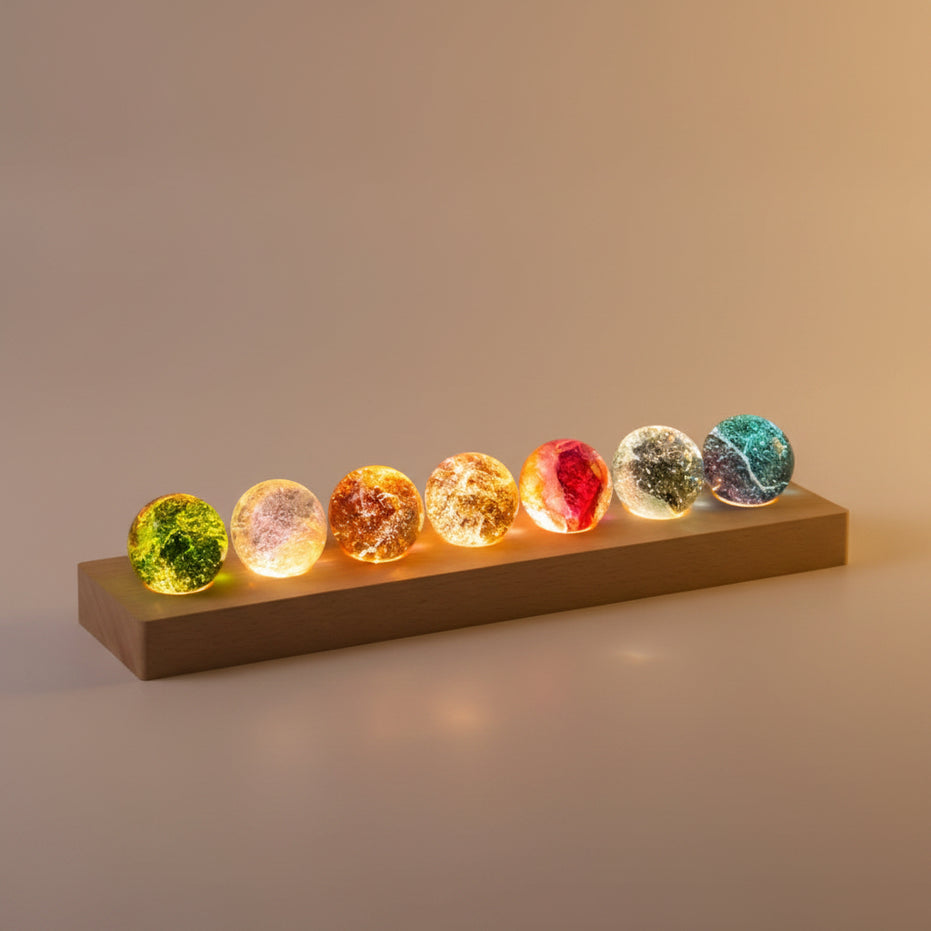 Creative Colored Glaze Luminous Crystal Ball
