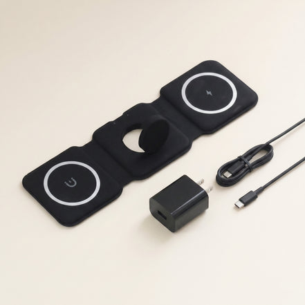 Foldable 3-in-1 Travel Charger