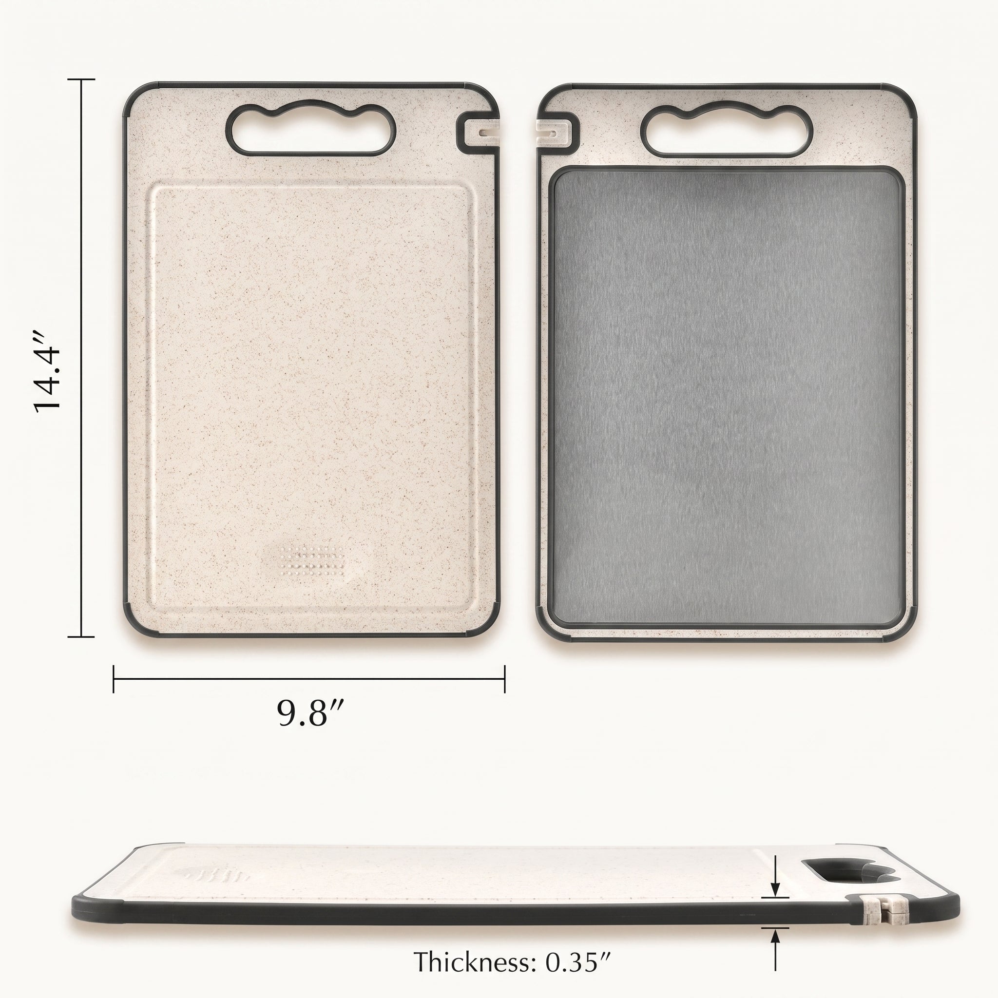 Double-Sided Steel Cutting Board