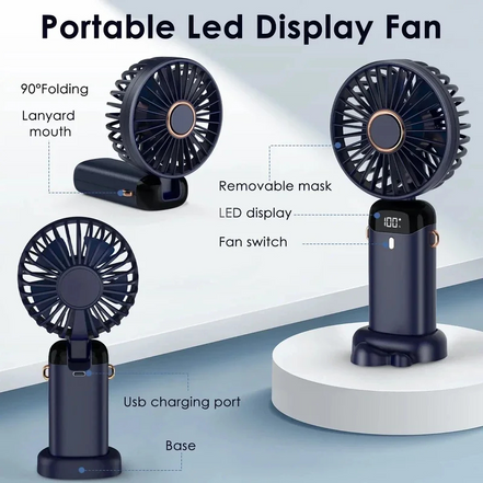 3-in-1 Portable Neck Fan