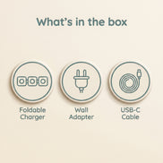 Foldable 3-in-1 Travel Charger