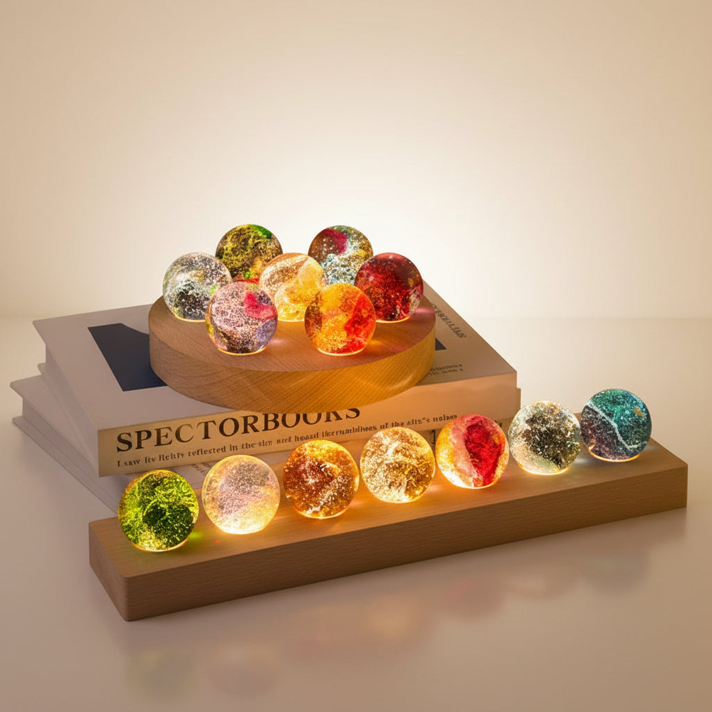Creative Colored Glaze Luminous Crystal Ball