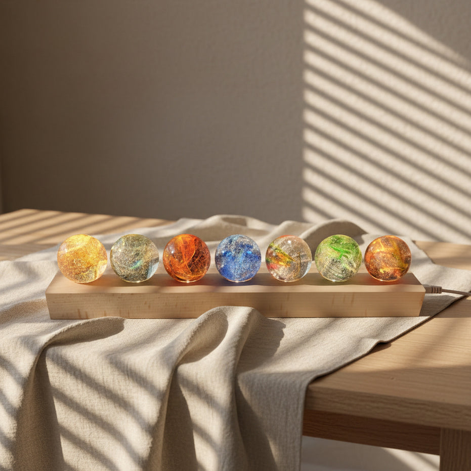 Creative Colored Glaze Luminous Crystal Ball