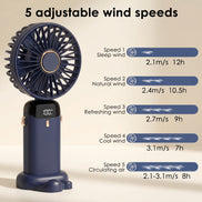 3-in-1 Portable Neck Fan