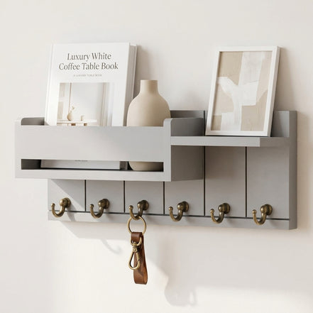 Wall-Mounted Key & Mail Organizer