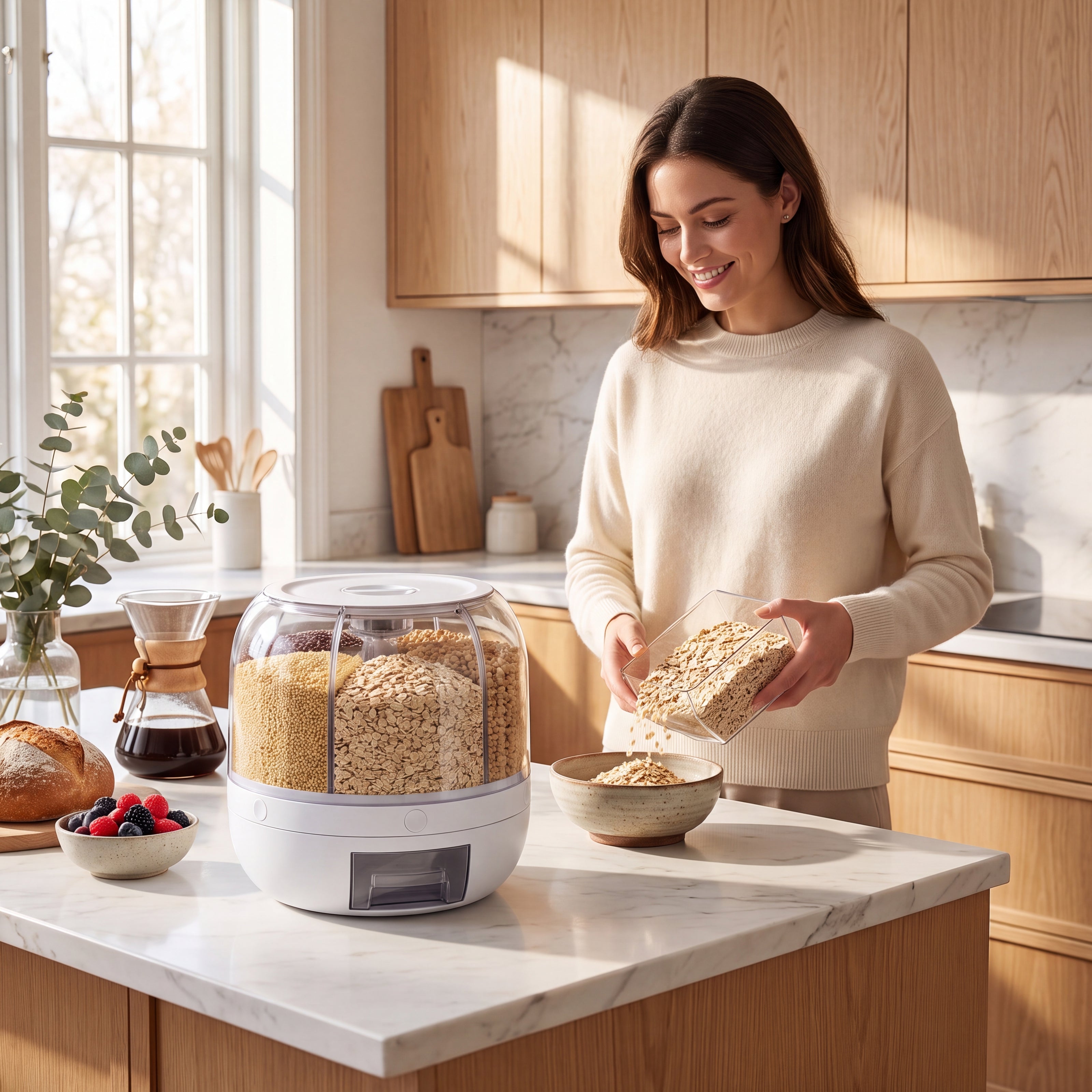 Rotating Grain Dispenser