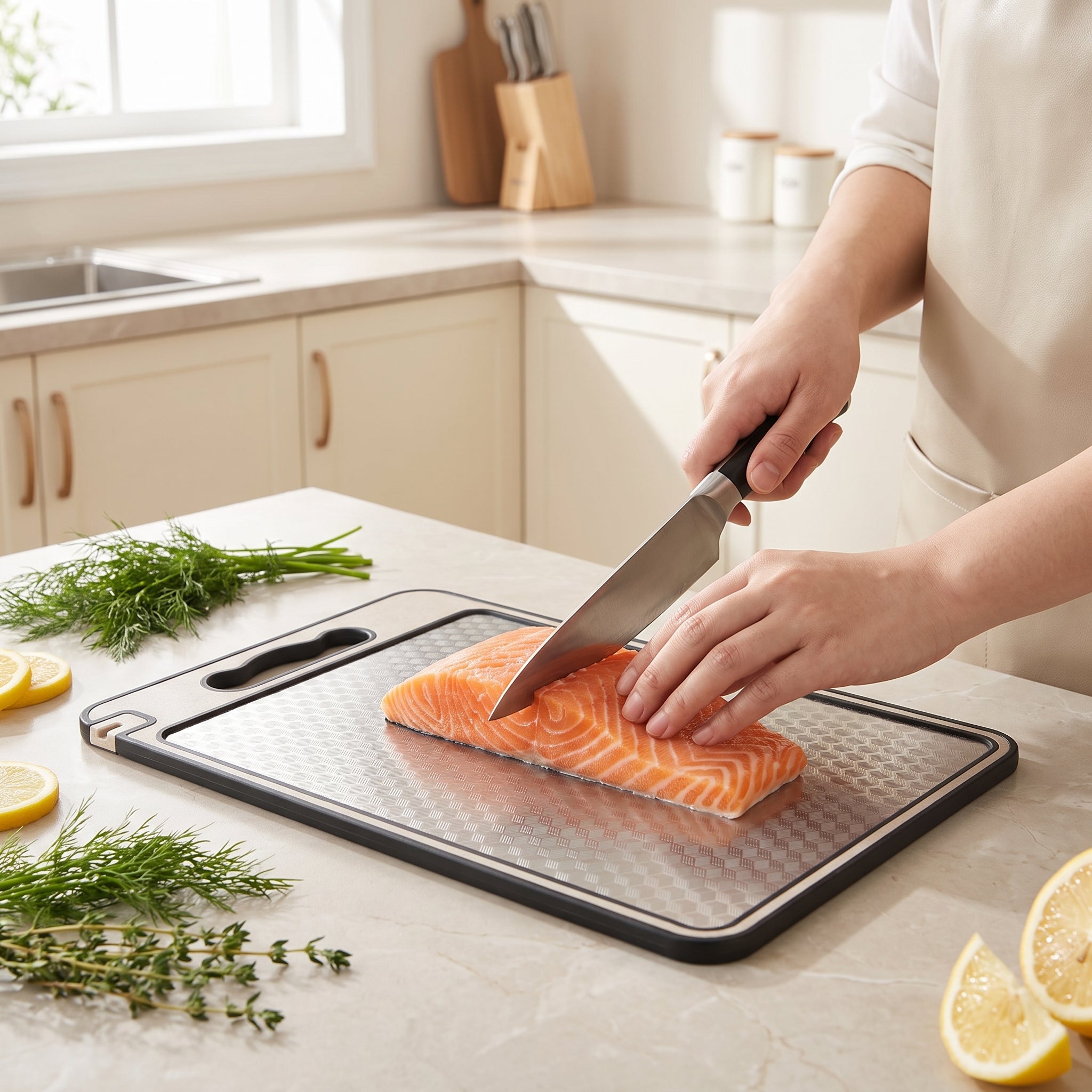 Double-Sided Steel Cutting Board